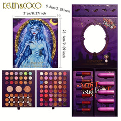 Halloween Eyeshadow & Lipstick Set - Skeleton Moonlight Bride