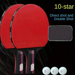 10 Star Table Tennis Racket Set Professional Adult Competition Racket