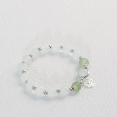 Artificial Jade Blessing Bracelet for Good Fortune, Ideal Gift