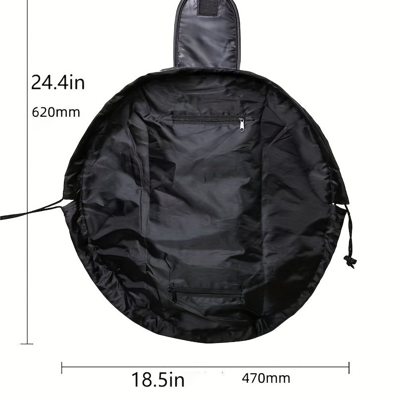 Travel Makeup Bag with Ruched Detail & Faux Pearl Decor