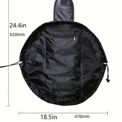 Travel Makeup Bag with Ruched Detail & Faux Pearl Decor