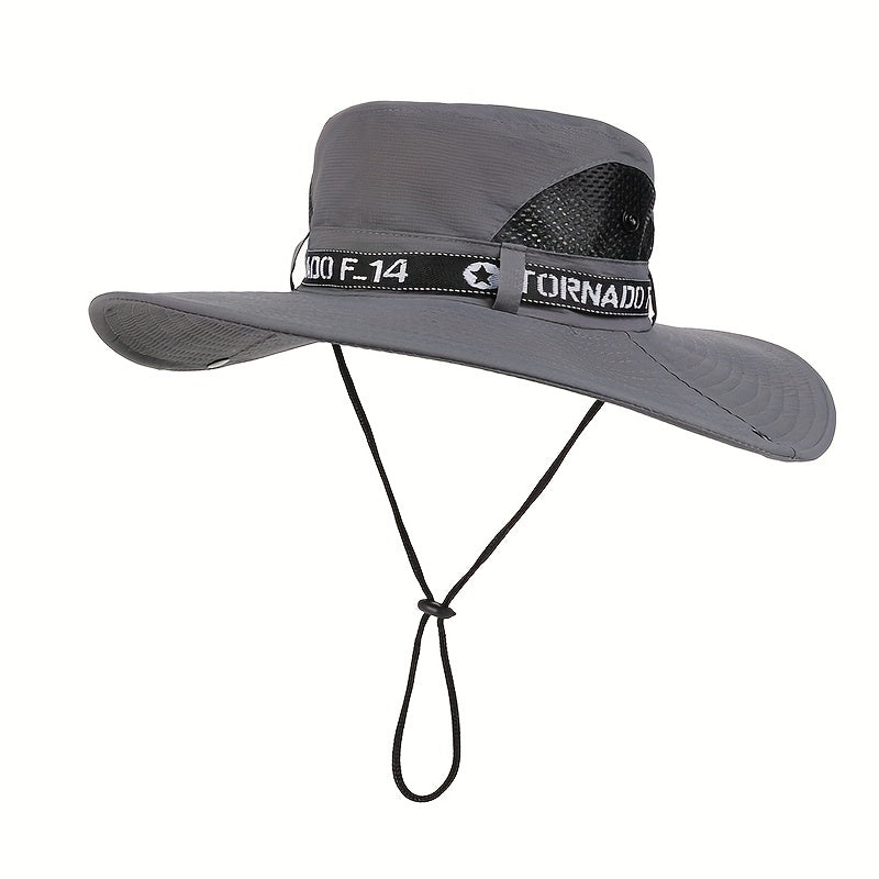 Adult's Sun Protection Fishing Hat Lightweight Breathable Wide Brim Cap