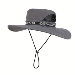 Adult's Sun Protection Fishing Hat Lightweight Breathable Wide Brim Cap