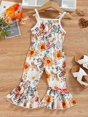 Floral Print Cami Jumpsuit for Baby Girls