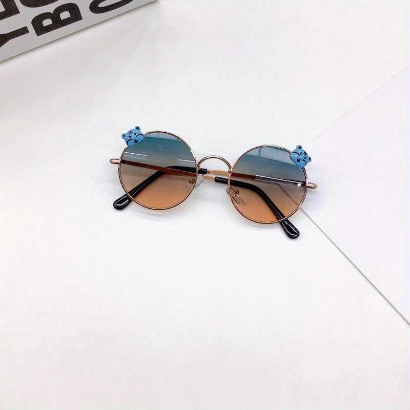 Girl's Round Frame UV Baby Sunglasses