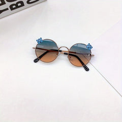 Girl's Round Frame UV Baby Sunglasses