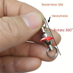 3pcs Quick Connect Fishing Tool High Strength Swivel Ball Bearing Swivel