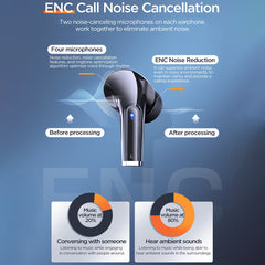 Wireless HIFI Stereo Earbuds Noise Cancelling In-ear Headphone