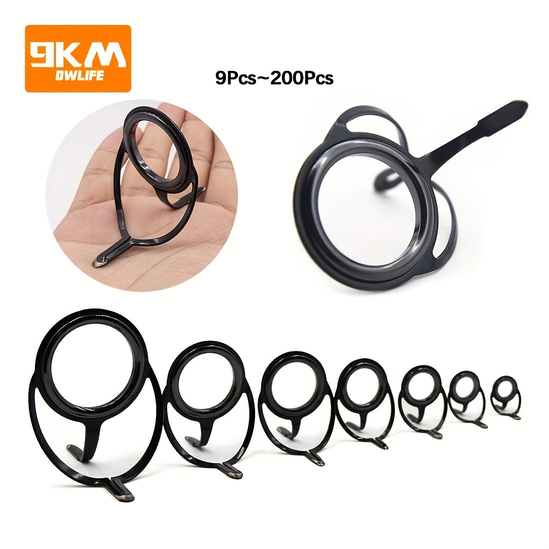 Stainless Steel Fishing Rod Guide Rings 4-38mm 50pcs/100pcs