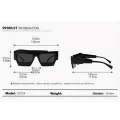 Y2K Irregular Frame Sunglasses Block Glasses UV400