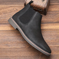 Men's Chelsea Boots Round Toe Ankle Boots