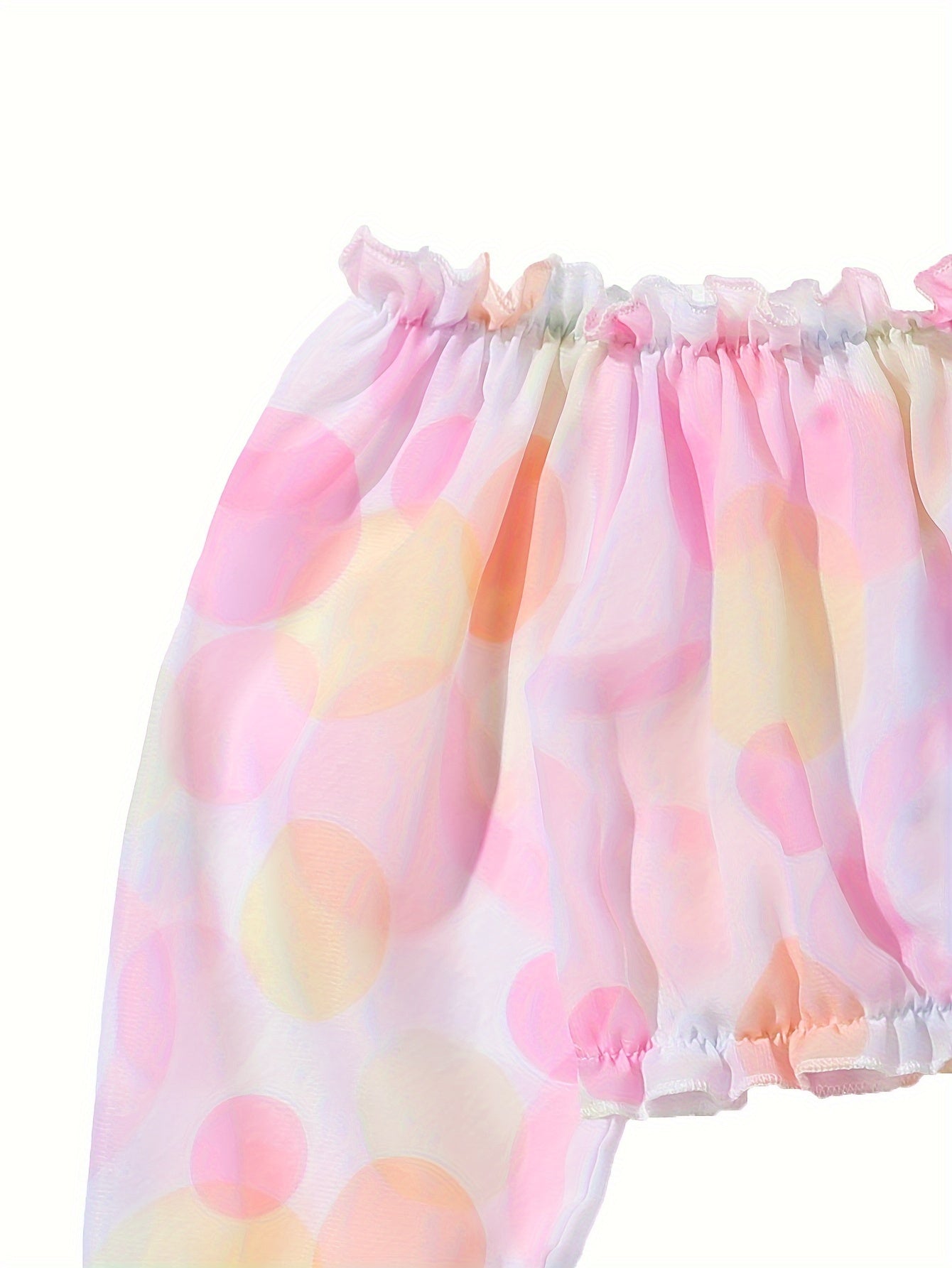 Girls Ruffle Trim 3pcs Bikini Set