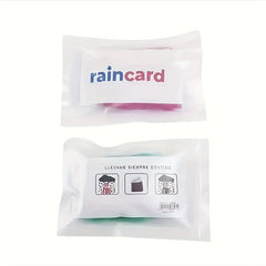 4pcs Portable Disposable Raincoats for Hiking and Cycling