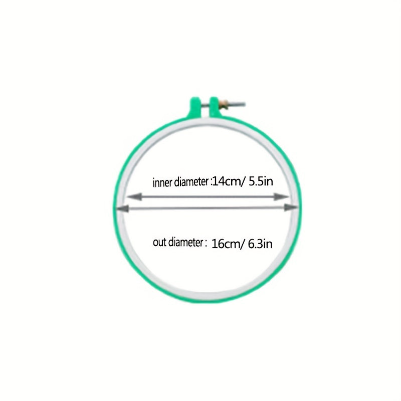 Multicolor Embroidery Hoop for Crafts DIY Cross Stitch Stand