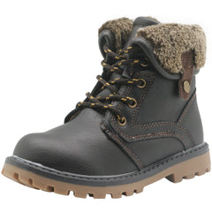 Kids Snow Boots Thermal Cozy Non slip Ankle Boots Outdoor Hiking Shoes Fur Lined