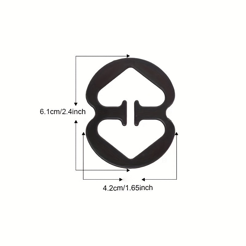 6 Pcs Invisible Bra Strap Clips Non-slip Buckles for Braless Look