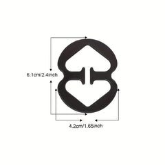 6 Pcs Invisible Bra Strap Clips Non-slip Buckles for Braless Look