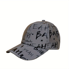 Hip Hop Graffiti Baseball Cap Solid Fluorescent Print Sunscreen Sports Hat