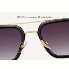 Retro Metal Frame Men's Sunglasses UV Protection AC Lenses