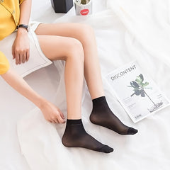 10 Pairs Ultra Thin Short Socks Breathable Lightweight Anti Snag Socks
