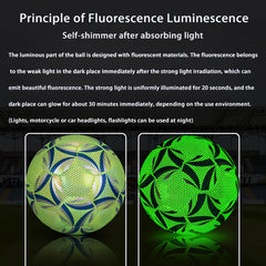 Reflective Soccer Ball, No 5, Competition & Training, Wear Resistant