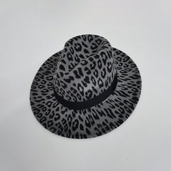 Leopard Print Fedora Hat Cap Hats For Women Men Outdoor Hat