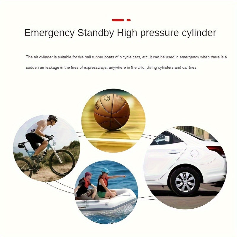304 Stainless Steel Manual Air Pump Lightweight Portable 30MMPA 40