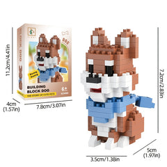 Pet Dog Building Blocks - Husky, Shiba Inu, German Shepherd