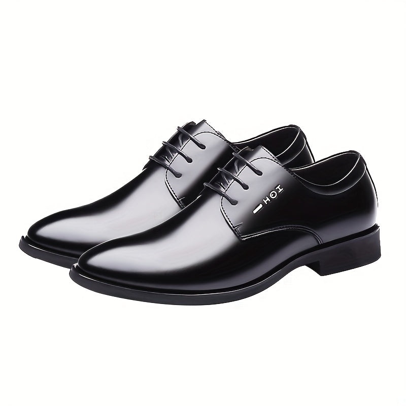 Men's Leather Oxford Shoes British Style Wedding Business Spring