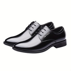 Men's Leather Oxford Shoes British Style Wedding Business Spring