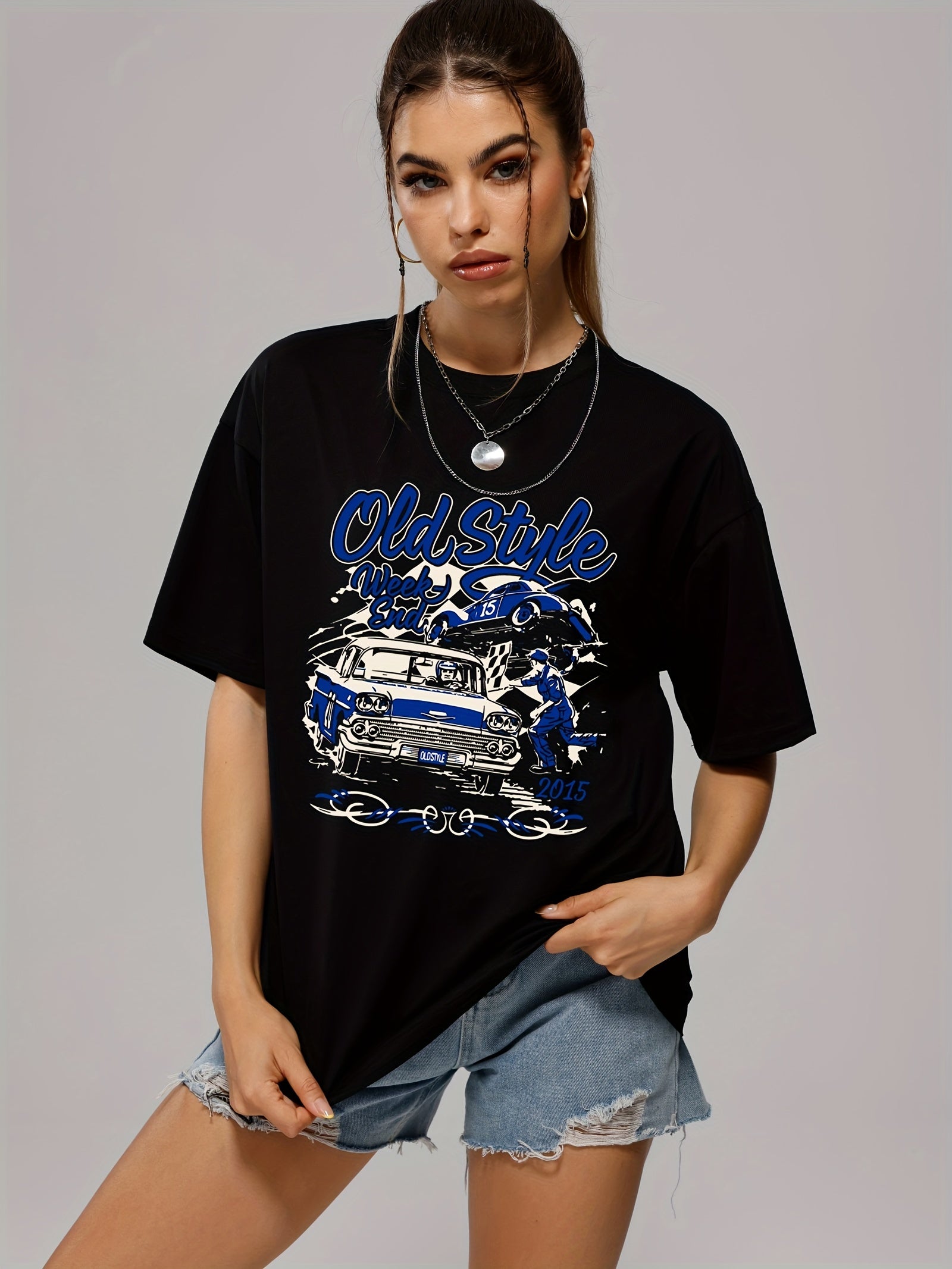 Loose Sports Tee Casual Short Sleeve T shirts Women's Summer Tops