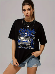 Loose Sports Tee Casual Short Sleeve T shirts Women's Summer Tops