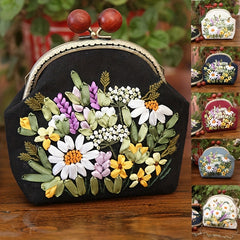 DIY Ribbon Embroidery Material Bag Kit