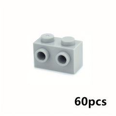 Thick DIY Brick 1x2 Side Protruding Building Blocks 60pcs