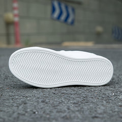 Women's Lace-up Low Skate Shoes Comfort Flats Casual Sneakers