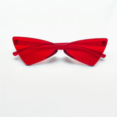 Y2K Triangle Cat Eye Sunglasses Rimless for Beach Party Club
