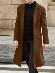 Men's Retro Trench Coat Single Breasted Overcoat