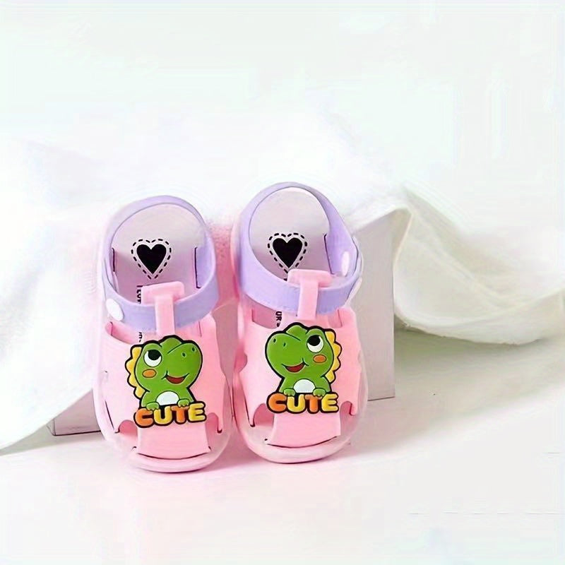 JIAGEYA Cartoon Dinosaur Charm Baby Sandals