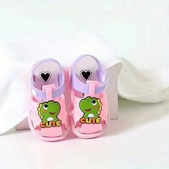 JIAGEYA Cartoon Dinosaur Charm Baby Sandals