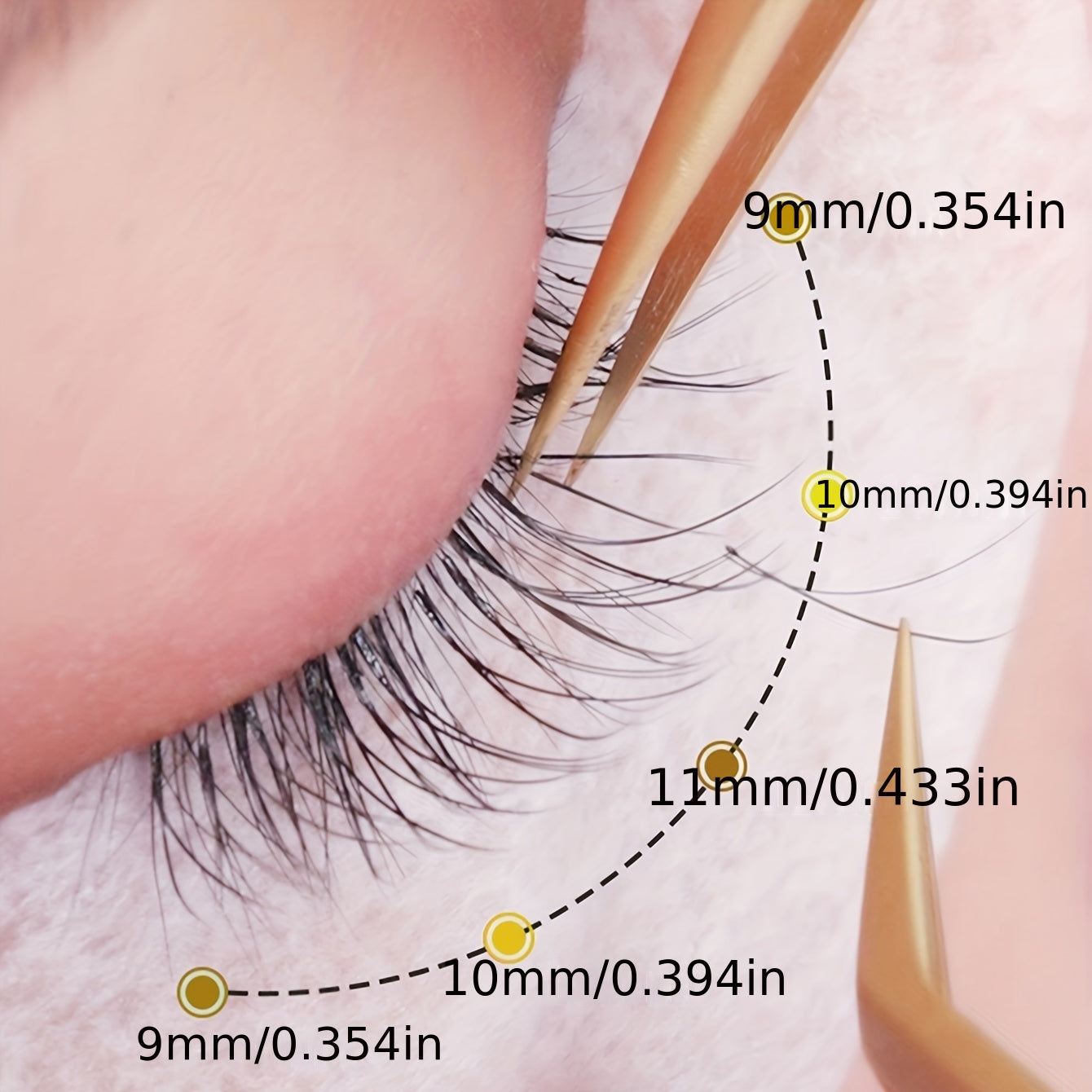 Long Lasting Eyelash Extensions 8-15mm C D DD Curl YY Shape