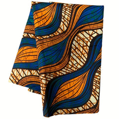 6yard 548 RealWax Ankara Fabric Background Africa Polyester Print