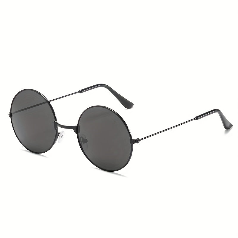 Men's Round Frame UV Protection Sunglasses for Beach