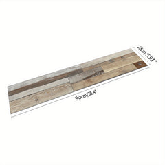 Grey Wood Flooring Peel & Stick Tiles 15 x 88, Waterproof, Easy Install
