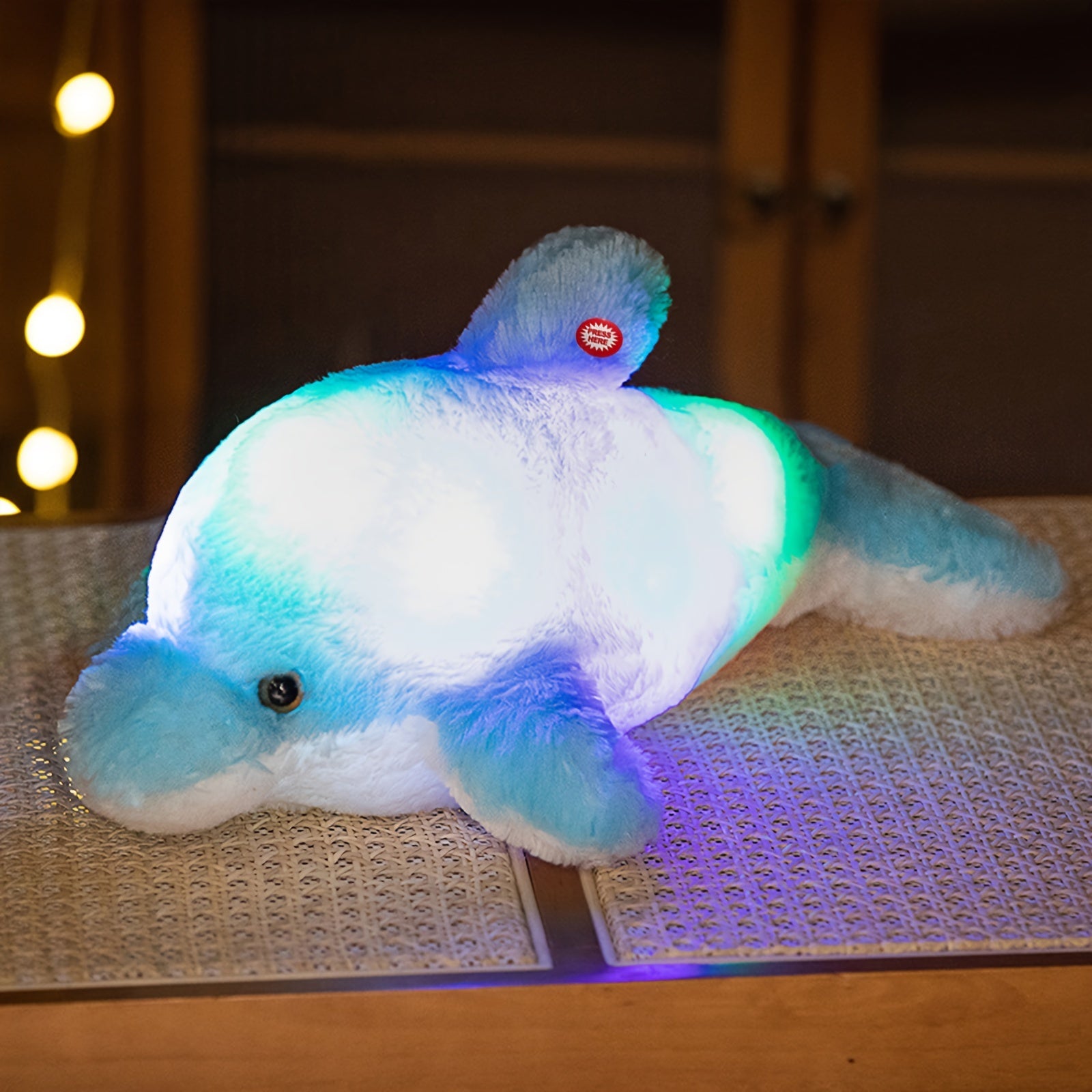 Glowing Dolphin Plush Soft Toy Night Light for Kids & Adults