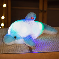 Glowing Dolphin Plush Soft Toy Night Light for Kids & Adults