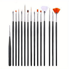 15pcs Nail Painting Brushes Nail Art Brushes Nail Art Tool