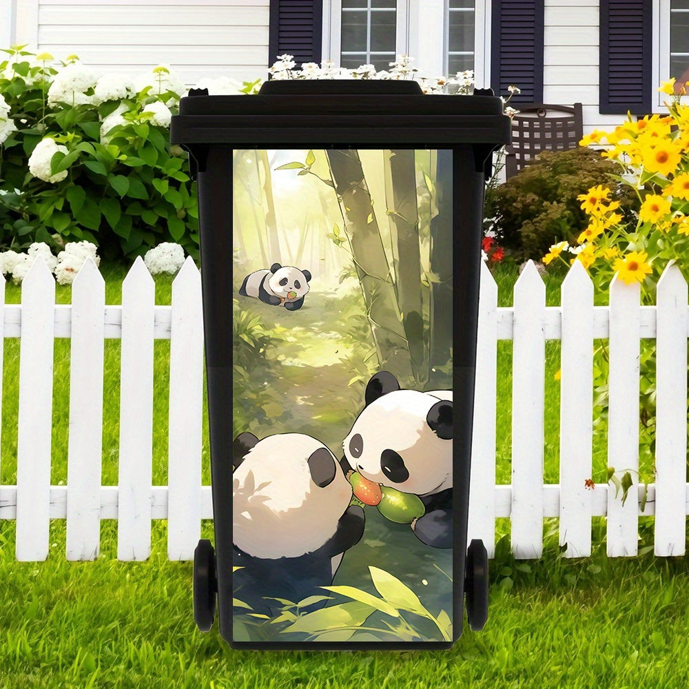 Vase Theme Trash Can Sticker Self Adhesive PVC Decal Outdoor Waterproof