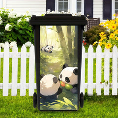 Vase Theme Trash Can Sticker Self Adhesive PVC Decal Outdoor Waterproof