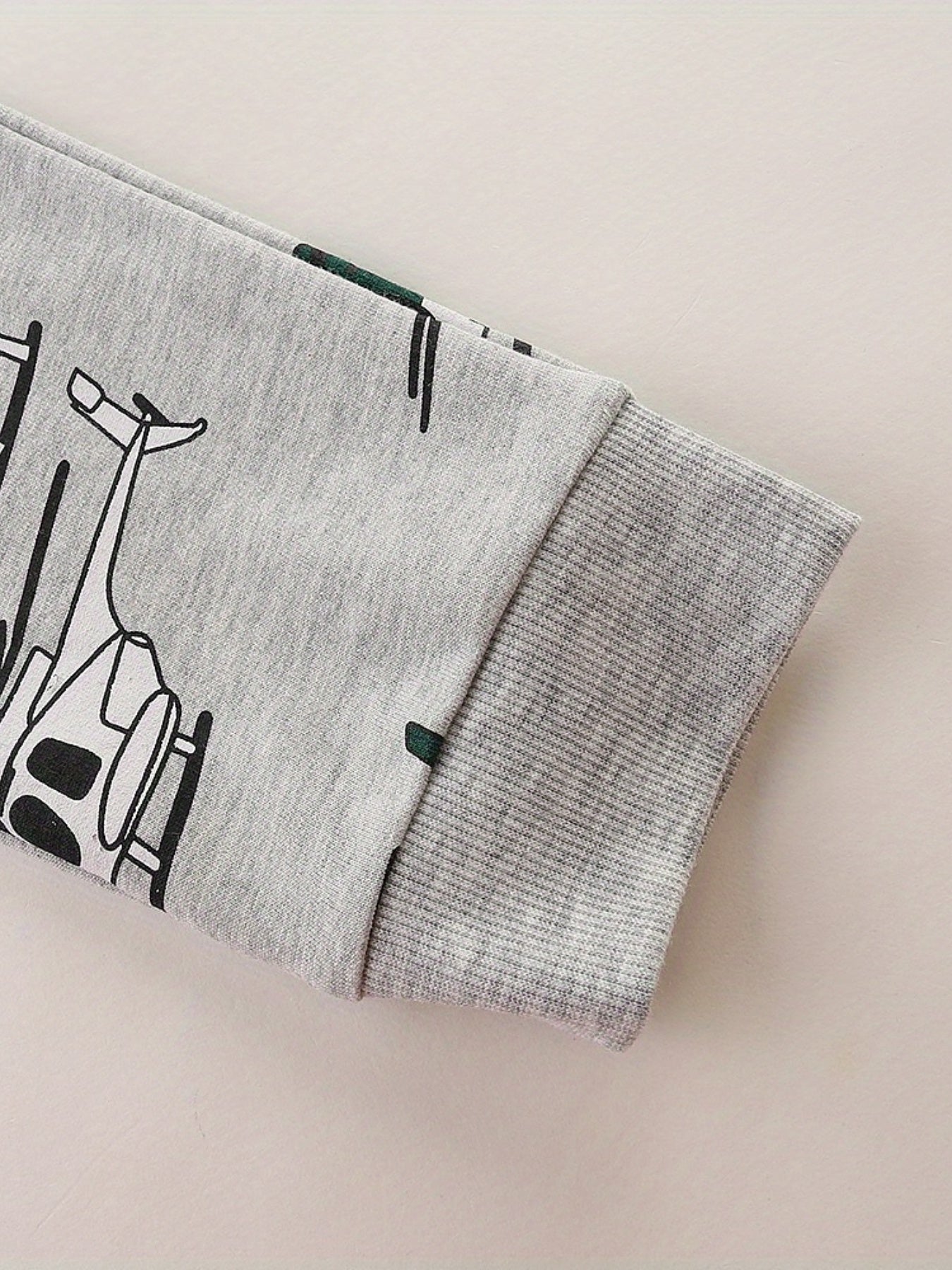 Kid's Helicopter Print Drawstring Sweatpants