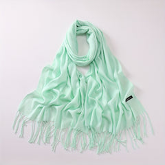 Warm Tassel Scarf Cashmere Neck Wrap
